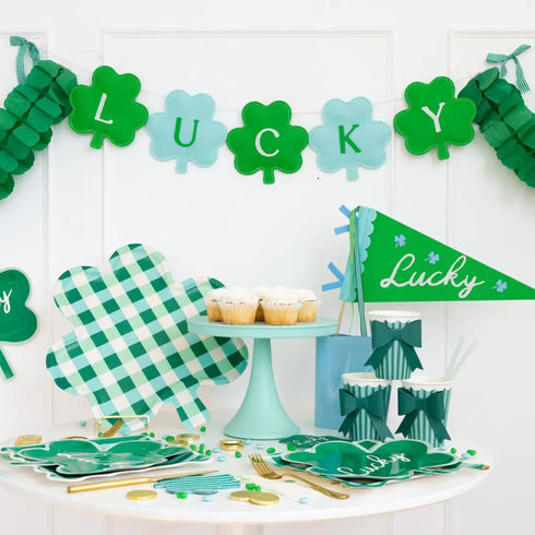 Lucky Felt Banner |St. Patrick's Day Party Decor | 5 Feet Long
