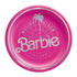Pink & Iridescent Barbie Paper Party Dessert Plates | Licensed | Package 8