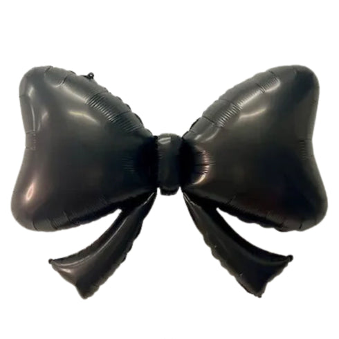 Matte Black Bow Foil Balloons | 40 Inch