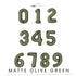 Number Balloons | Matte Dark Olive Green | 34 INCH