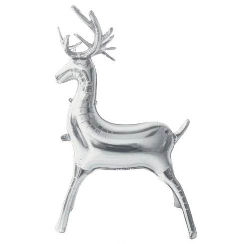 Matte Gold 3D Reindeer Balloons | 34 or 20 Inch | Air Fill Only