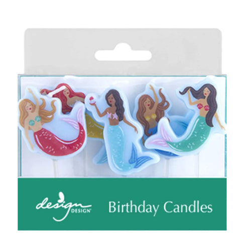 Mermaid Under the Sea Birthday Candles | Set of 5