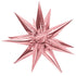 Metallic Light Pink Starburst Foil Balloon | 27 Inch and 40 Inch | Air Fill Only