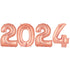 Rose Gold 2024 Number Balloons | 40 Inch