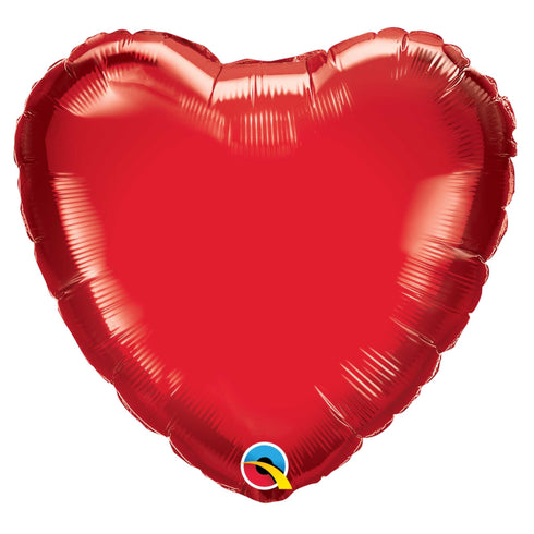 18 Inch | Heart Shaped Foil Balloons | Various Colors