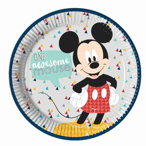 Mickey Mouse Paper Plates | Package 8 | Licensed