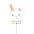 Bow Tie Floppy Eared Bunny Rabbit Head Balloons | 28 Inch