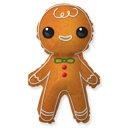 Mini Gingerbread Man Cookie Christmas Foil Balloons | 15 INCH