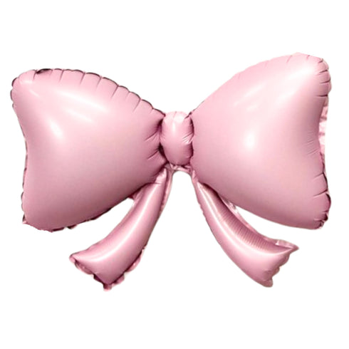 Mini Matte Pink Bow Foil Balloons | 9 Inch