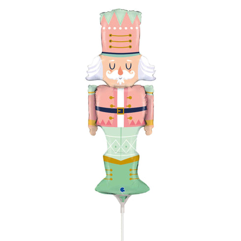 Mini Pink Nutcracker Christmas Foil Balloons | 14 Inch