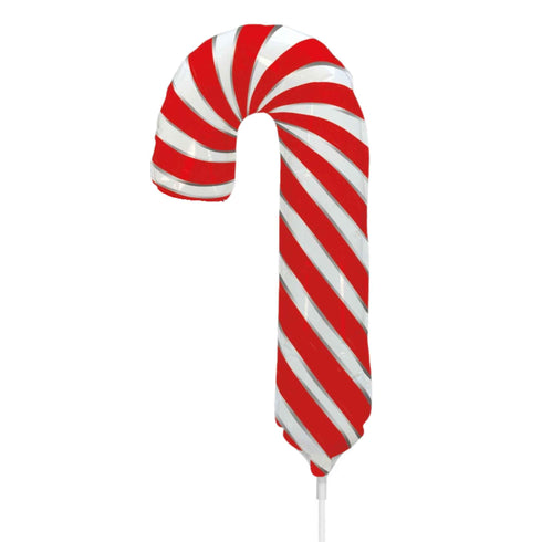 Mini Red Candy Cane Christmas Foil Balloons | 14 Inch
