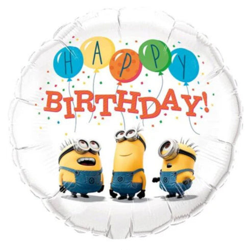 Despicable Me Minion Happy Birthday Balloons | 18 INCH | Licensed