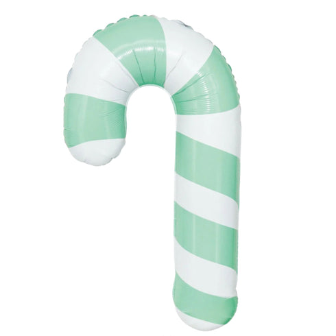 Mini Pastel Mint Green Candy Cane Foil Balloon | 16 Inch | Air Fill Only