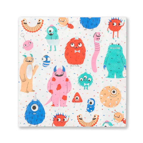 Monster Party Paper Napkins | Package 16