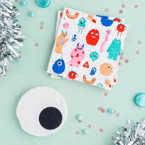 Monster Party Paper Napkins | Package 16