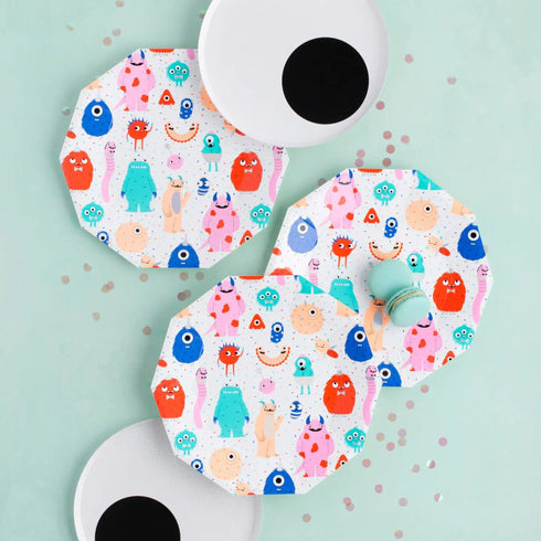 Monster Party Paper Plates | Package 8