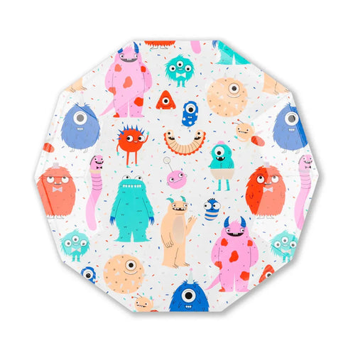 Monster Party Paper Plates | Package 8