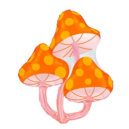 Orange and Pink Triple Mushrooms Balloons | 36 Inch
