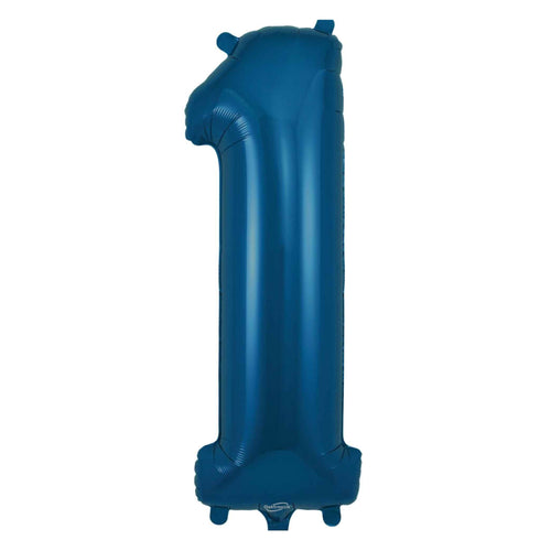 Navy Blue Number 1 Balloons | 34 INCH
