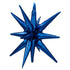 Navy Blue Starburst All In One Foil Balloon | 22 Inch | Air Fill Only