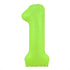 Neon Green Number Balloons | 34 INCH