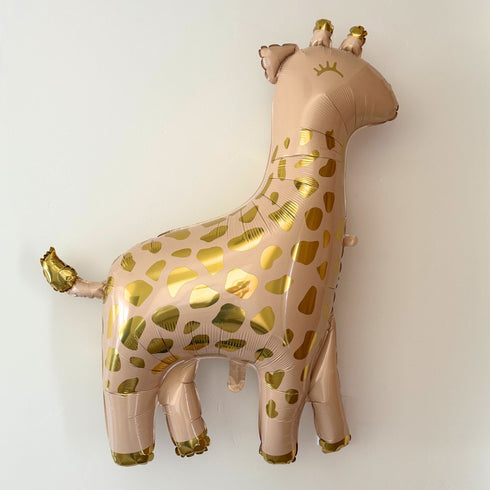 Pretty Metallic Gold Giraffe Balloon | 40 INCH