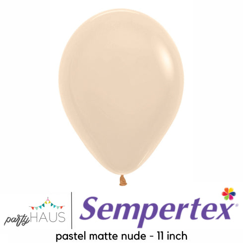 Pastel Matte Nude | 11 INCH | Sempertex Latex Balloons | Package 10