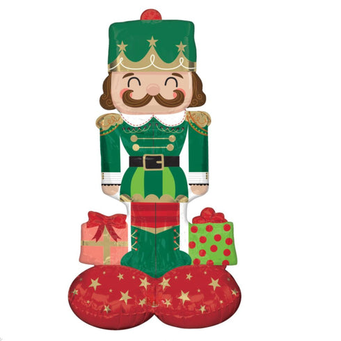 Green Nutcracker Party Foil Airloonz Balloons | 37 Inch | Christmas