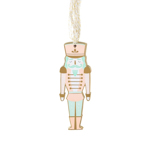 Pastel Nutcracker Christmas Holiday Gift Tags | Set 12