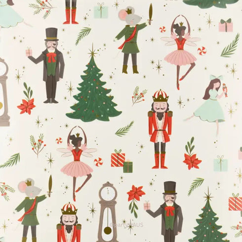 Nutcracker Print Paper Party Table Runners | 16 x 120 inch