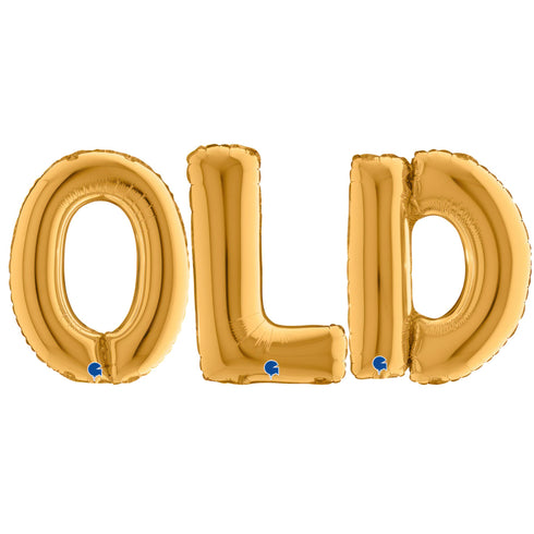 OLD Letter Balloons | Gold | Rose Gold | Silver | Blue | Pink