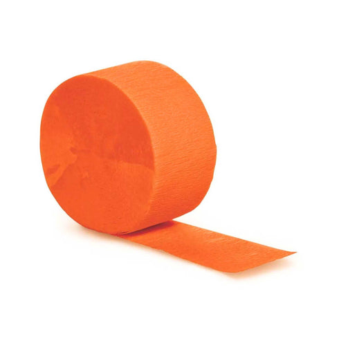 Orange Crepe Paper Party Streamers | 81'
