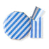 Palisades Blue Striped Cabana Collection Paper Party Ware | Plates | Cups | Napkins