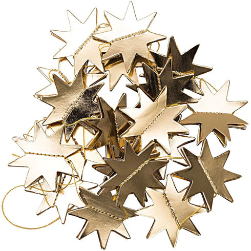 Metallic Gold Paper Starburst Garland | 4.5 Feet