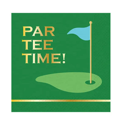 Par Tee Time Golf Party Paper Napkins | Package 40
