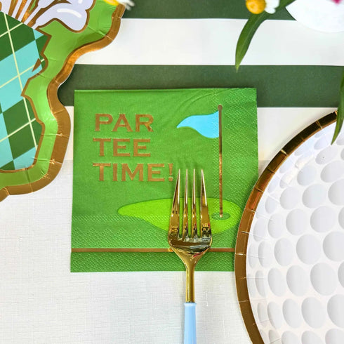 Par Tee Time Golf Party Paper Napkins | Package 40