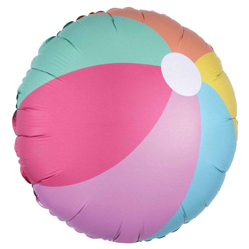 Pastel Beach Ball Foil Balloons | 18 Inch
