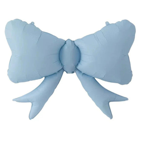 Pastel Bow Foil Balloons | Peach | Coco | Baby Blue | Baby Pink | Yellow | 31 Inch