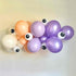 Eyeball Pastel Halloween Balloon Garland Kits | Purple | Orange | Cream