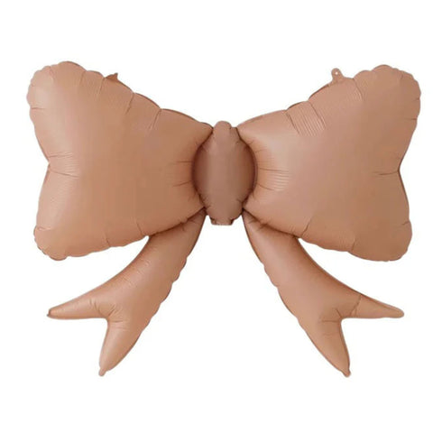 Pastel Bow Foil Balloons | Peach | Coco | Baby Blue | Baby Pink | Yellow | 31 Inch