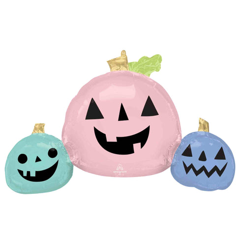 Pastel Jack-O-Lantern Halloween Pumpkin Balloons | 35 INCH