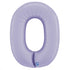 40 INCH | Satin Pastel Lilac Purple Number Balloons