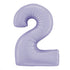 40 INCH | Satin Pastel Lilac Purple Number Balloons