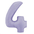 40 INCH | Satin Pastel Lilac Purple Number Balloons