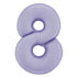 40 INCH | Satin Pastel Lilac Purple Number Balloons