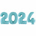 Pastel Pale Blue 2024 Number Balloons | 40 Inch