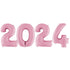 Pastel Pale Pink 2024 Number Balloons | 40 Inch