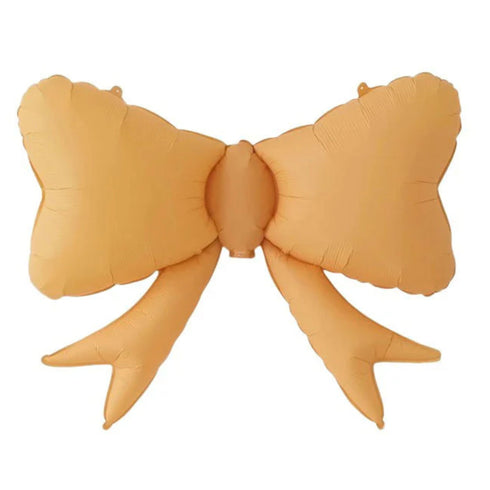 Pastel Bow Foil Balloons | Peach | Coco | Baby Blue | Baby Pink | Yellow | 31 Inch