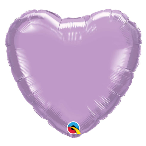 Pearl Lavender | Heart Foil Balloons | Qualatex | 18 Inch