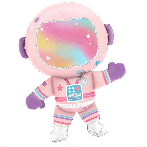 Pink Astronaut Foil Balloon | 28 INCH